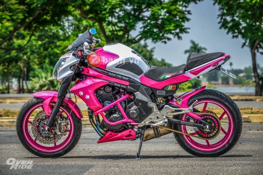 Kawasaki er-6n đầy nữ tính vởi bản độ pinky devilz