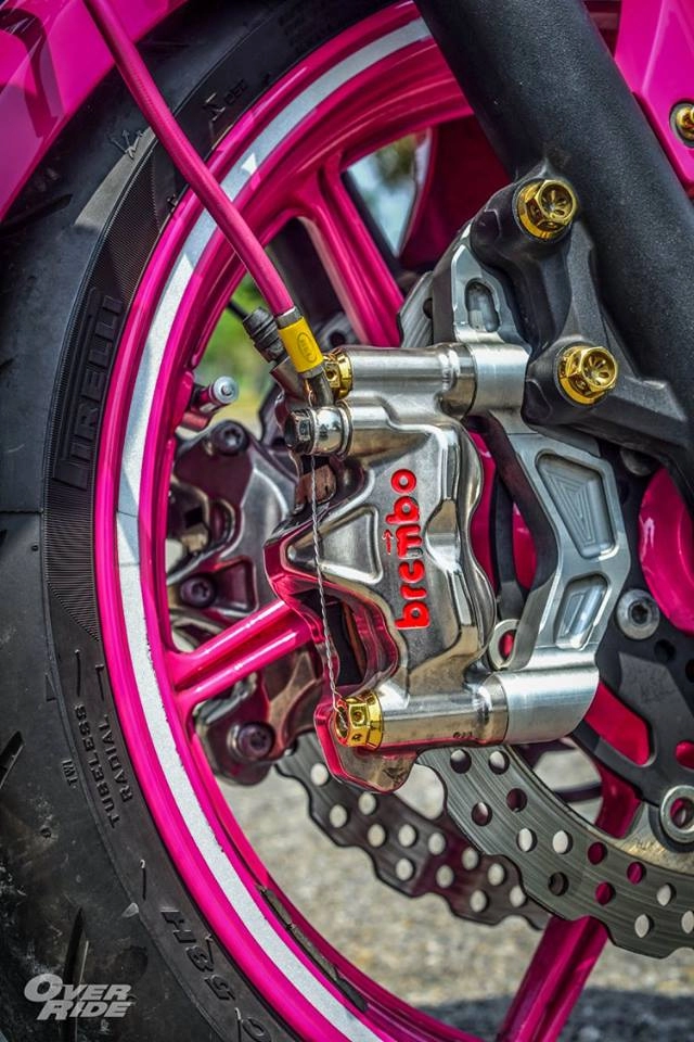 Kawasaki er-6n đầy nữ tính vởi bản độ pinky devilz