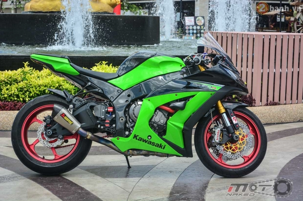 Kawasaki ninja zx-10r đẹp mê hồn trong bản độ the green power