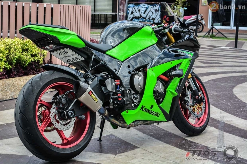 Kawasaki ninja zx-10r đẹp mê hồn trong bản độ the green power