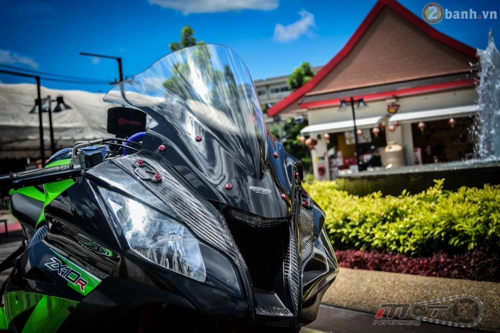 Kawasaki ninja zx-10r đẹp mê hồn trong bản độ the green power