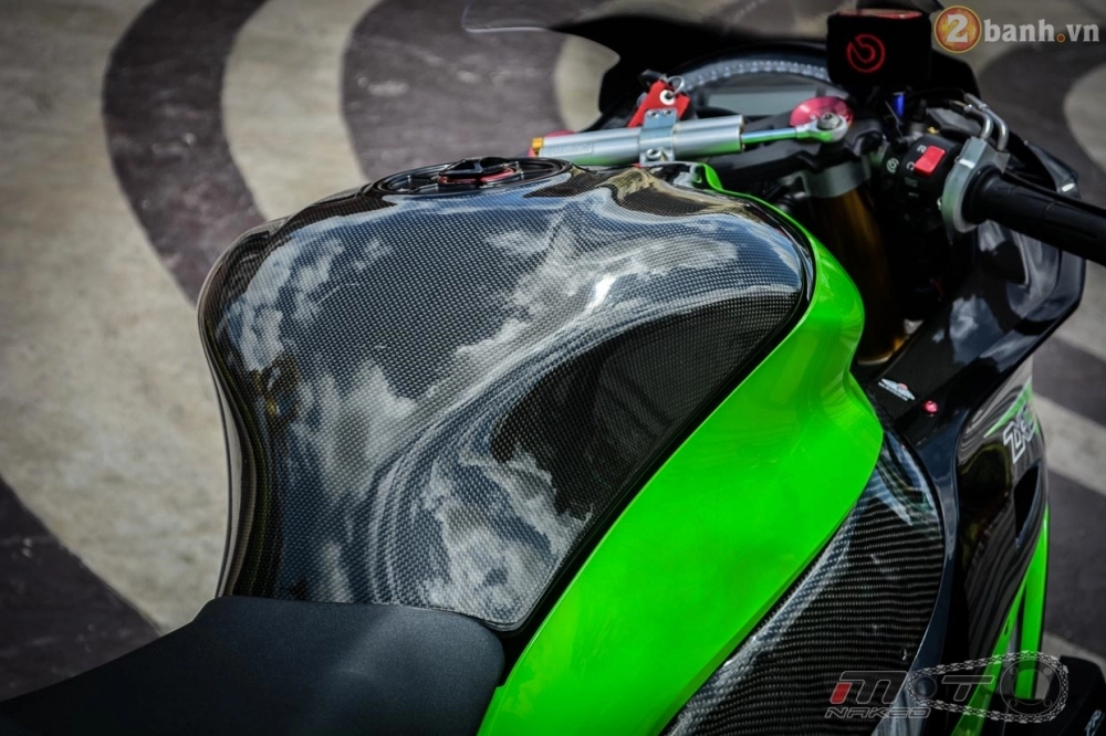 Kawasaki ninja zx-10r đẹp mê hồn trong bản độ the green power