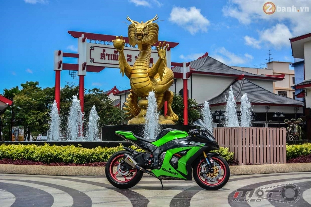 Kawasaki ninja zx-10r đẹp mê hồn trong bản độ the green power