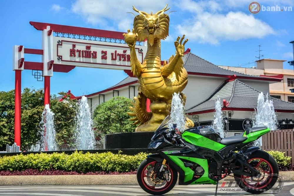 Kawasaki ninja zx-10r đẹp mê hồn trong bản độ the green power