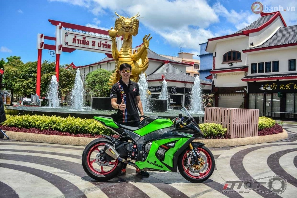 Kawasaki ninja zx-10r đẹp mê hồn trong bản độ the green power