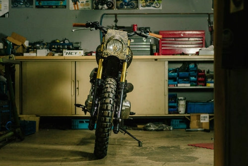 Kawasaki w650 độ scrambler độc đáo với phong cách tattoo