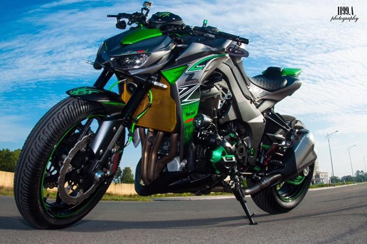 Kawasaki z1000 siêu chất trong bản độ full option của biker vĩnh long