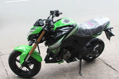 Kawasaki z125 tuyệt đẹp trong bộ cánh xanh 2016