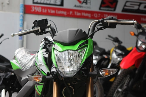 Kawasaki z125 tuyệt đẹp trong bộ cánh xanh 2016