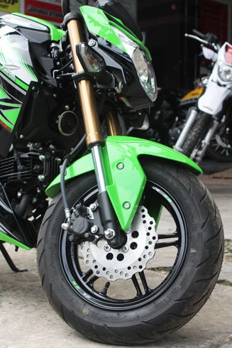 Kawasaki z125 tuyệt đẹp trong bộ cánh xanh 2016