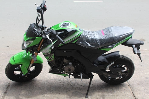 Kawasaki z125 tuyệt đẹp trong bộ cánh xanh 2016