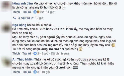 Khi bạn hỏi vì sao bố lấy mẹ và những câu trả lời bá đạo của bố mẹ