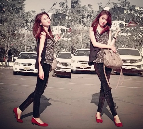 Khoe chân nổi bật như fashionista lào