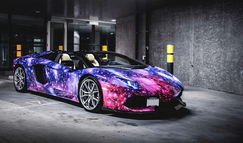  lamborghini aventador roadster phiên bản galaxy 