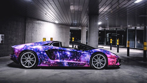  lamborghini aventador roadster phiên bản galaxy 