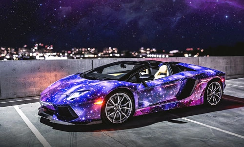  lamborghini aventador roadster phiên bản galaxy 