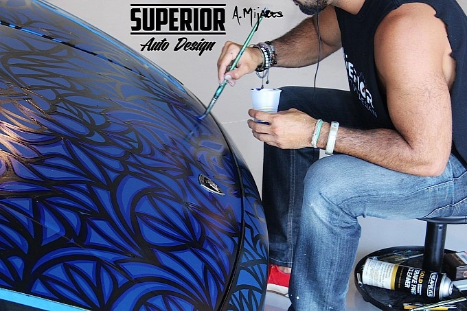  lamborghini gallardo vẽ graffiti 