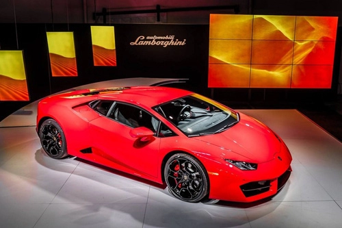 Lamborghini huracan lp 580-2 vén màn tại la auto show