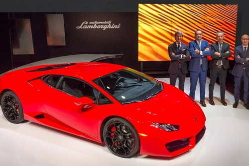 Lamborghini huracan lp 580-2 vén màn tại la auto show