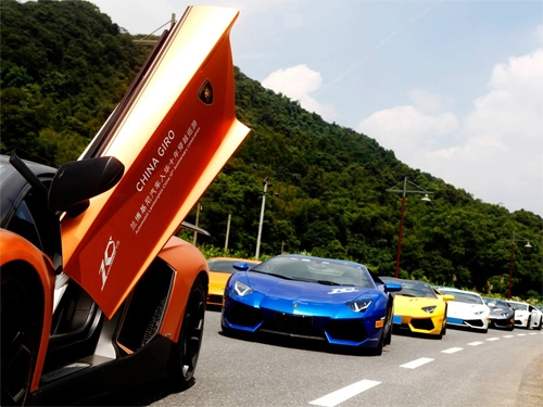  lamborghini tụ hội ở trung quốc 