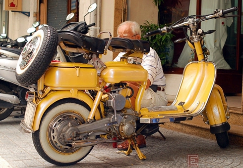  lambretta cổ của người sưu tập già sài thành 