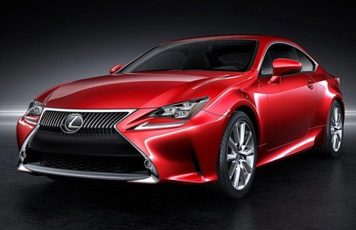 Lexus rc coupe thêm màu đỏ tươi