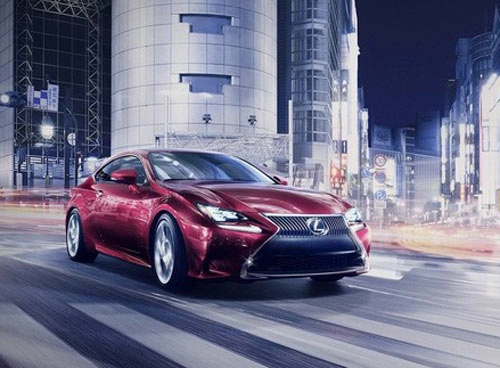 Lexus rc coupe thêm màu đỏ tươi