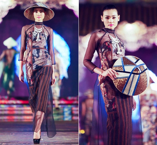 Mãn nhãn ngắm thiết kế áo dài tại festival huế
