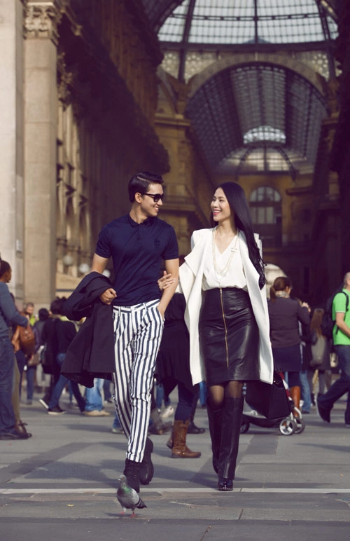 Mẫu việt sành điệu trên đường phố milan