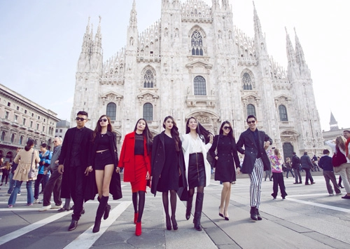 Mẫu việt sành điệu trên đường phố milan