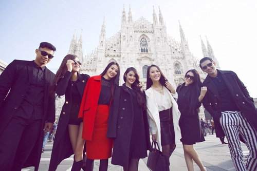 Mẫu việt sành điệu trên đường phố milan