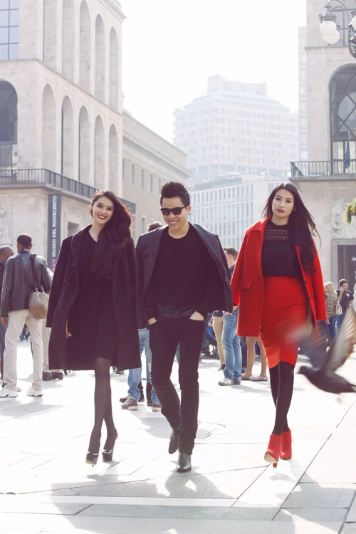 Mẫu việt sành điệu trên đường phố milan