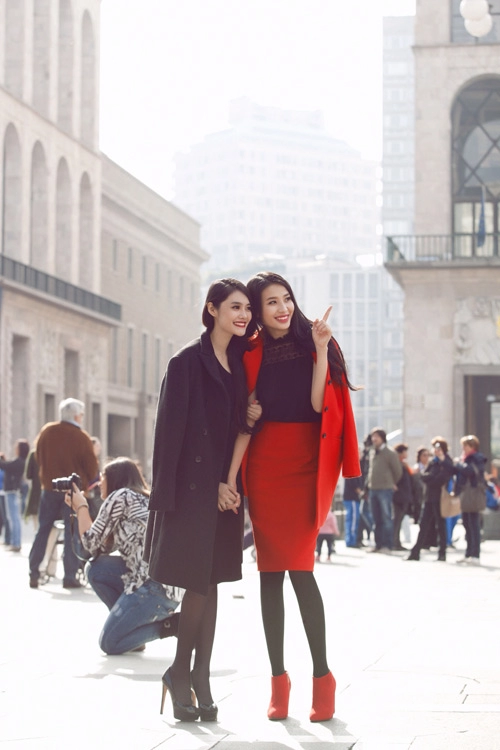 Mẫu việt sành điệu trên đường phố milan