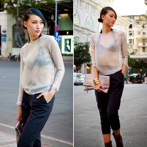 Mốt xuyên thấu chiếm lĩnh thị trường thời trang hè