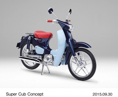 Ngắm huyền thoại honda super cub có đồng hồ điện tử