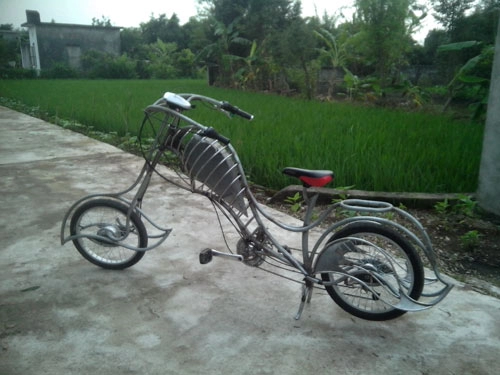 Ngắm xe độ phong cách chopper tại nam định