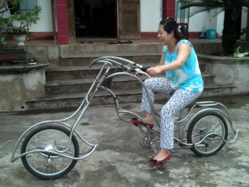 Ngắm xe độ phong cách chopper tại nam định