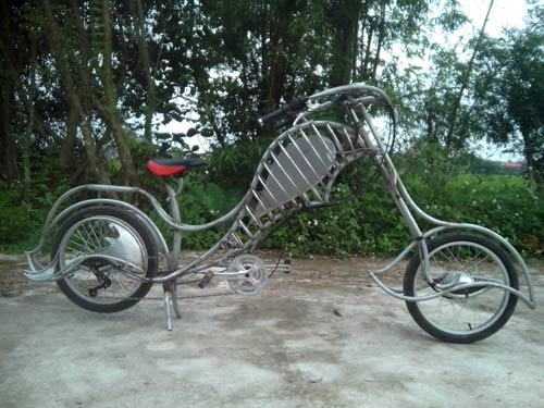 Ngắm xe độ phong cách chopper tại nam định