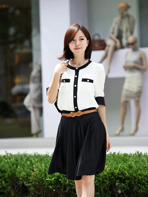 Ngực nhỏ bụng to mặc gì đến công sở