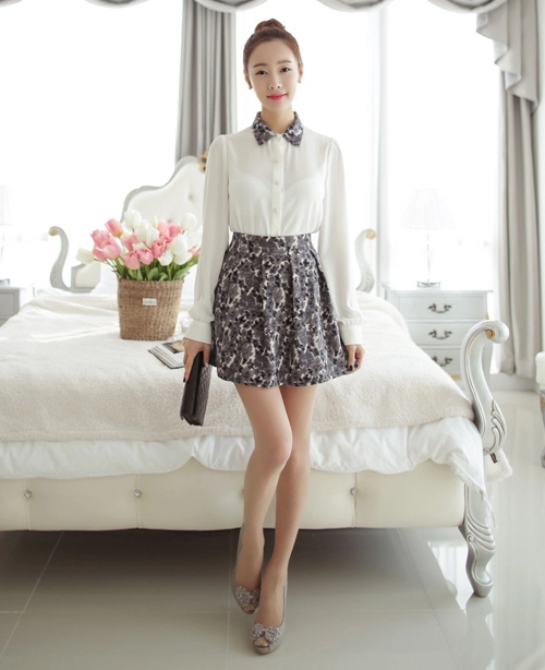 Nữ tính vô ngần với họa tiết hoa mùa xuân