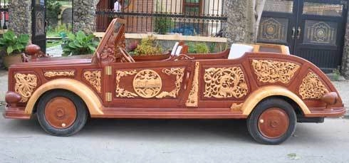 ôtô gỗ tự chế đầu tiên tại việt nam 