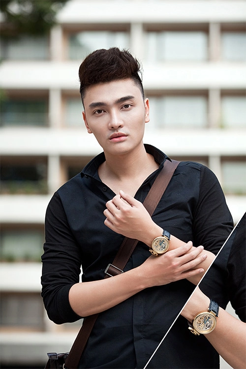 Phong cách giản đơn của hot boy dao kéo