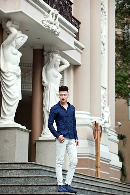 Phong cách giản đơn của hot boy dao kéo
