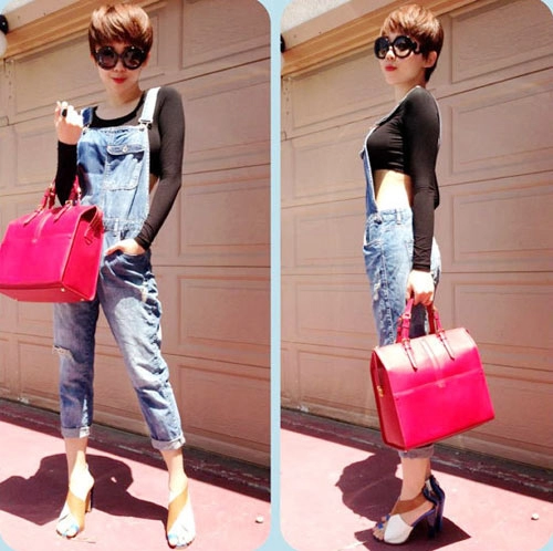 Sao việt sexy hết cỡ với quần yếm