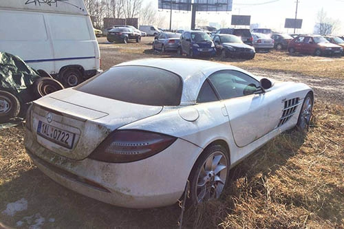 Siêu xe mercedes slr mclaren bị bỏ rơi từ 2011