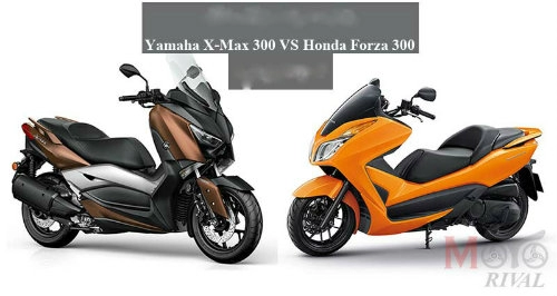 So găng yamaha x-max 300 và honda forza 300