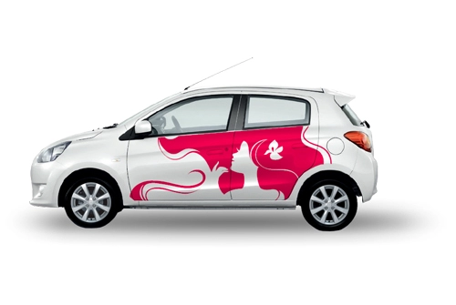  thiết kế decal cá tính cho dòng mitsubishi mirage 