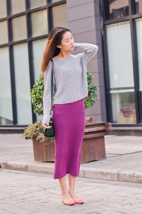 Tín đồ á vẫn mặc đẹp chẳng ngại trời lạnh