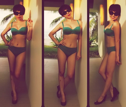Tóc tiên siêu sexy dù trong nhà ngoài phố
