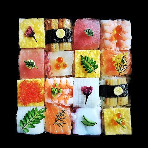 Từ sushi miếng người nhật chuyển sang mê mẩn sushi ghép hình